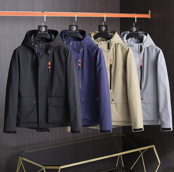 

2021 fashion design men women jackets spring and autumn casual windbreaker hoodie zipper hooded jacket street hip hop men's clothing, Black;brown