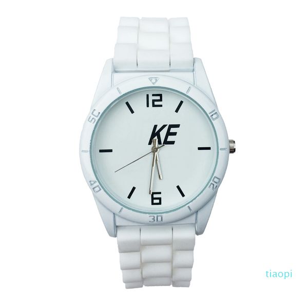 

fashion brand women men's band quartz wrist watch n05, Slivery;brown