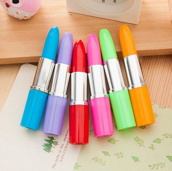 

5pcs/lot advertising colorful lipstick ballpoint pen pens, Blue;orange