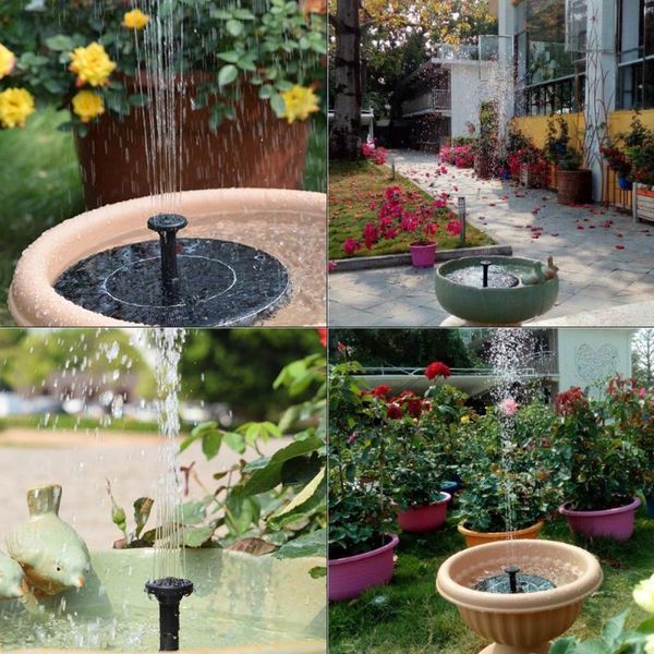 

air pumps & accessories solar power pump bird bath fountain water floating drifting panel pool pond for fish tank aquarium garden lawn