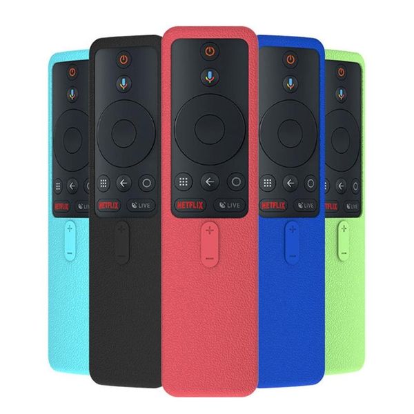 

smart home control remote silicone case full cover for xiao mi tv box s bluetooth wifi shockproof protective skin-friendly
