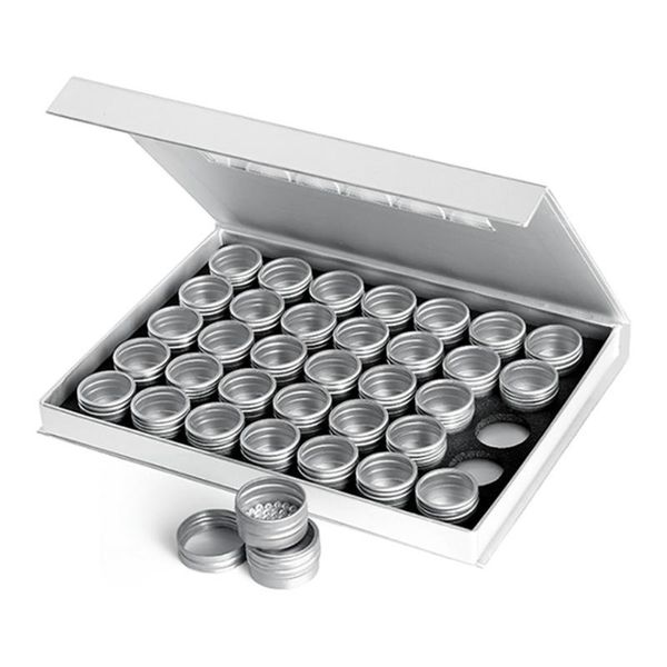 

eyebrow tools & stencils jewelry organizer case earring storage makeup box diamond 42 grid tray with lid transparent for diy craft