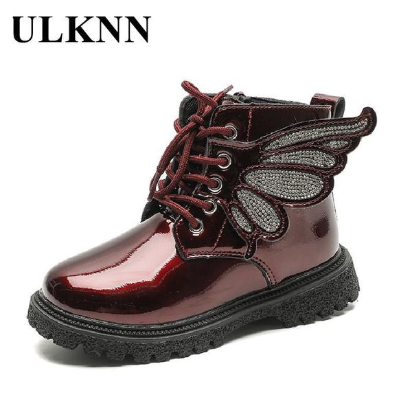 

boots girl' boot baby fashion princess dress shoes for girls kids winter short non-slip sneakers 4-8y child, Black;grey