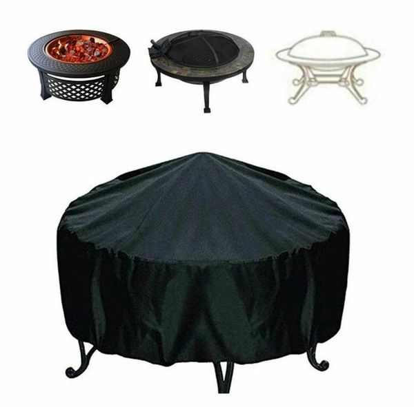 

outdoor garden bbq grill cover rainproof dustproof uv round small table household goods dust cloth