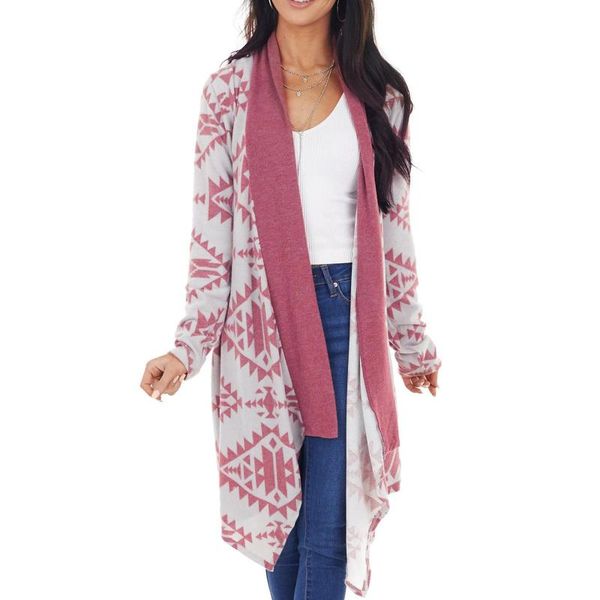 

women's knits & tees 2021 spring autumn oversized sweater leopard cardigan casual loose print female knitted v-neck jumper fall women c, White