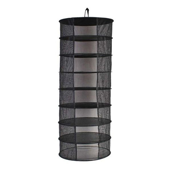 

layers hanging basket with zipper folding dry rack drying net dryer bag mesh for herbs flowers buds plants bathroom shelves