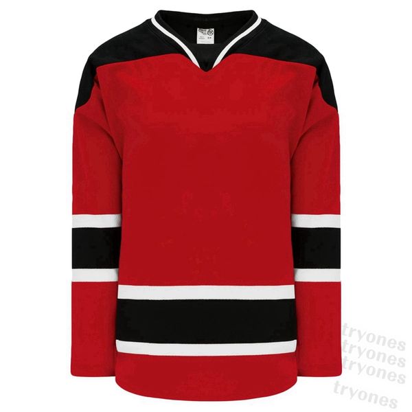 

2021 custom mens black hockey jersey womens kids purple green blue orange any name number stitched shirts s-xxxl b15, Black;red