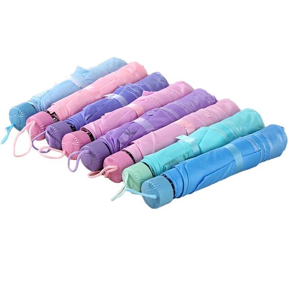 

umbrellas candy color umbrella random pearly-lustre waterproof windproof folding for children, students, couples