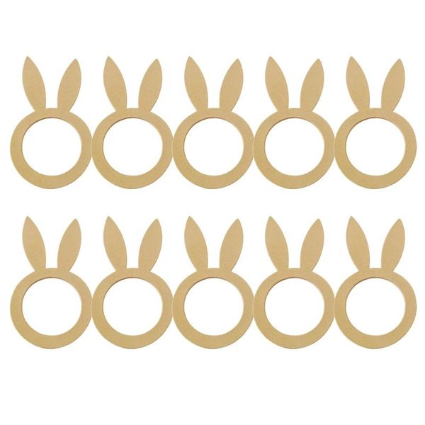 

napkin rings 10pcs novelty diy handmade wood easter ring decoration for party dinner table wooden decor supplies