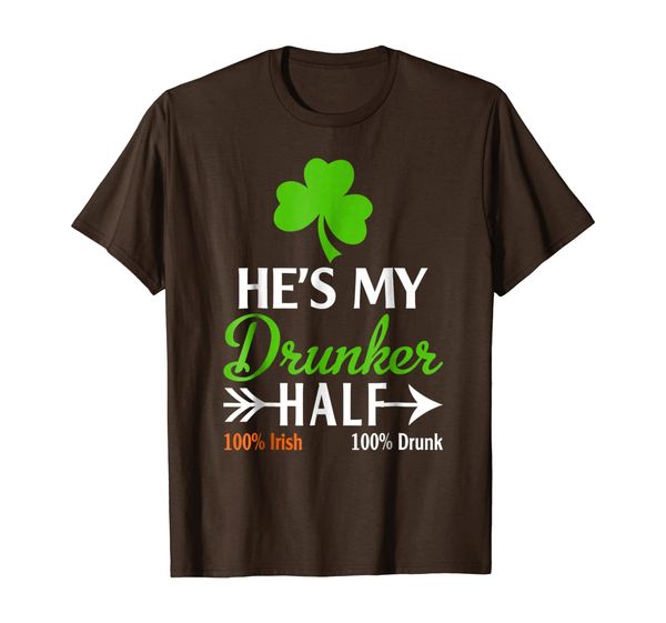 

Womens Hes My Drunker Half Funny Couples Drinking Shirts, Mainly pictures