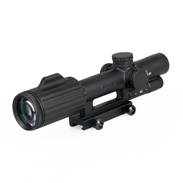 FFP 1-6X24 Cross Concentric Jagd Zielfernrohr Taktische Optische Anblick Beleuchtet RG Sniper Scope Schwarz Farbe CL1-0340