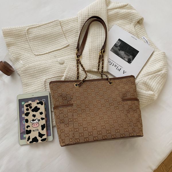 

handbag high capacity women's new fashion check contrast underarm shoulder bag versatile tote bag