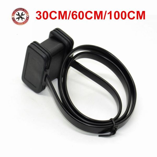 

diagnostic tools 2021 quality flat thin as noodle obd2 16pin elm327 male to female elbow extension cable scanner connector