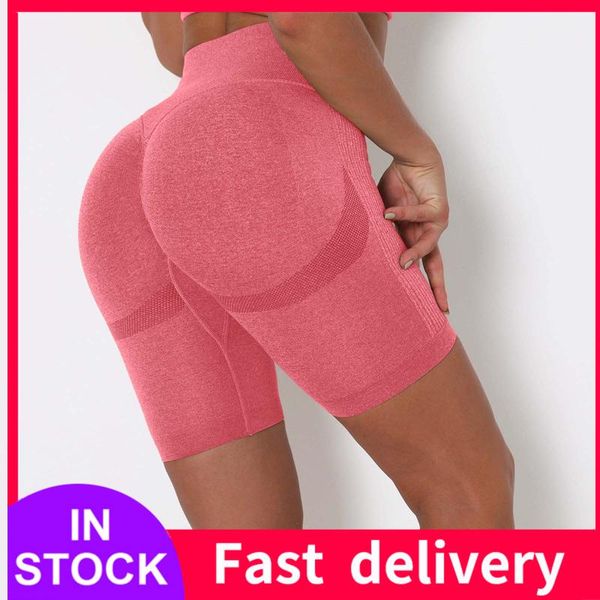 

scrunch buhigh waist yoga shorts hip push up women fitness running tummy control workout gym cycling outfit