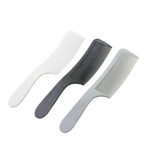

hair brushes 3pcs s-shaped large flat comb curved barber men's hairdresser plastic salon hairdressing tools, Silver