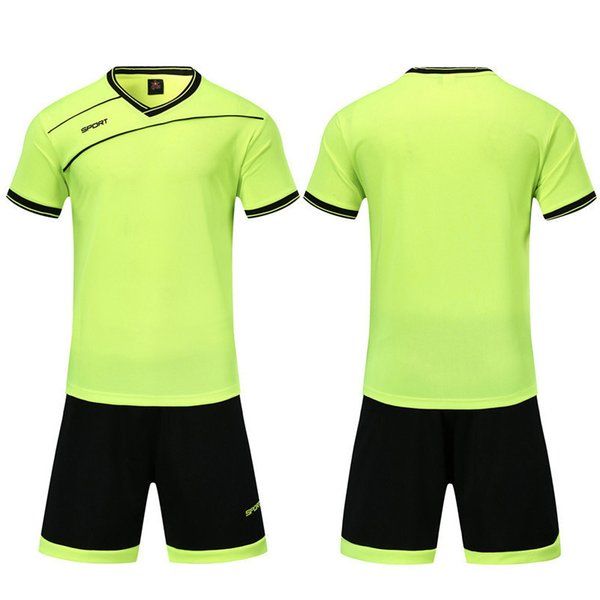 

2021 men kids youth soccer jerseys breathable sets smooth white football sweat absorbing and children is train suit, Black