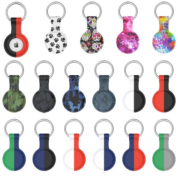 

protective case for apple airtags silicone bluetooth wireless tracker carry cover anti-lost device protector shell with hook