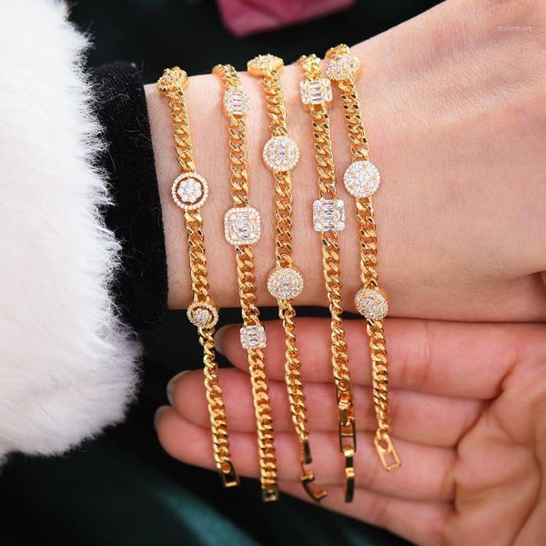 

godki personality mix match stackable chain bracelets super gift for girl friends lover new year bridal wedding, Black