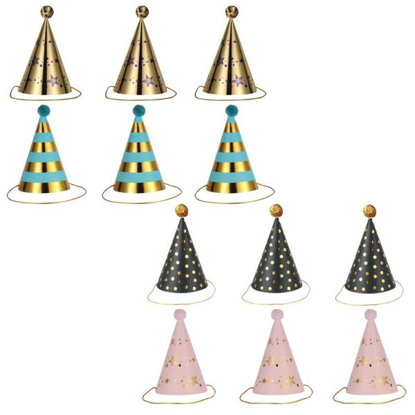 

party hats 12pcs chic birthday paper creative children po props unique caps