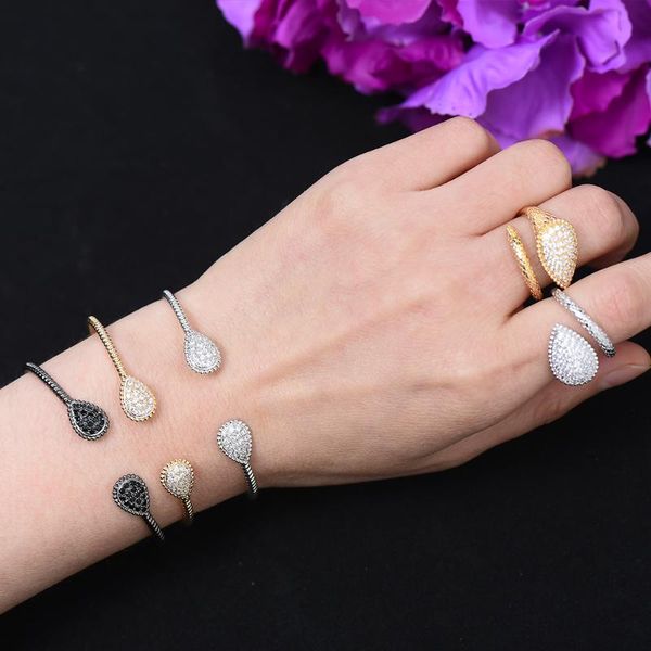 

earrings & necklace kellybola design open bangle ring sets dubai bridal elegant jewelry for women wedding brincos para as mulheres, Silver