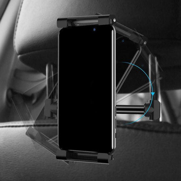 

tablet phone car headrest mount rotating adjustable backseat holder for smartphone gv99 cell mounts & holders