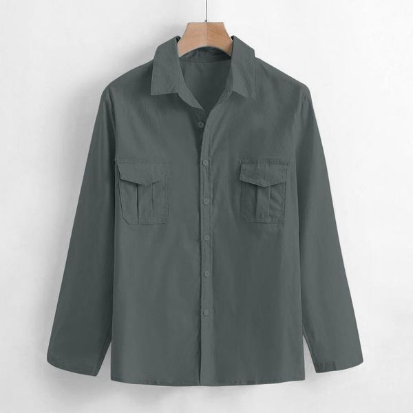 

men's casual shirts 2021 pure linen shirt men brand for summer and autumn long-sleeved fashion solid male chemise, White;black