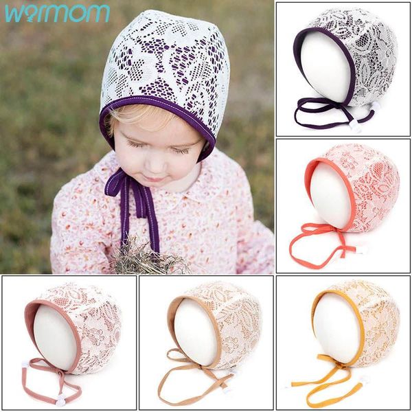 

warmom creative european and american lace court hat children's autumn winter cotton protection princess caps & hats, Yellow
