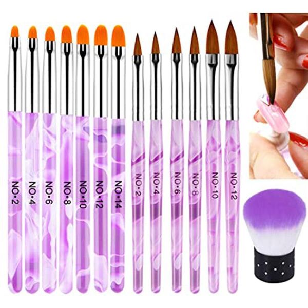 

gel nail polish brush set portable art manicure tools kits