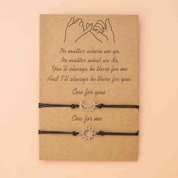 

2pcs/set new trendy star moon charm red string bracelets for couple lover women men je star jewelry gifts, Golden;silver