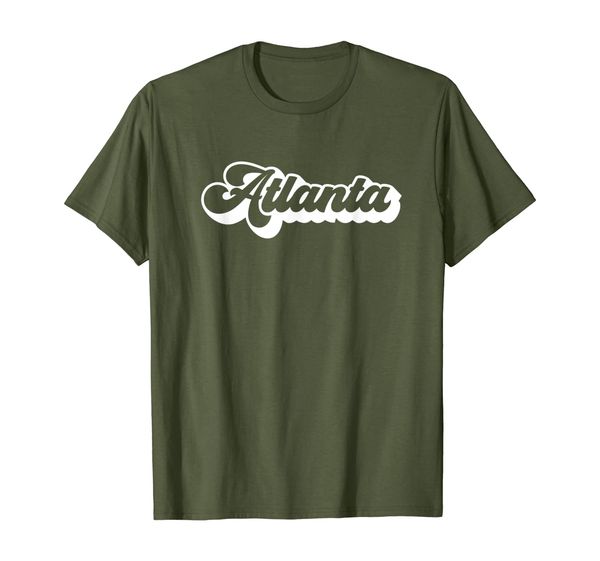 

retro styled atlanta t-shirt, White;black