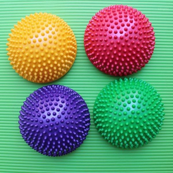 

inflatable half sphere yoga balls pvc massage fitball exercises trainer balancing ball for gym pilates sport fitness p91