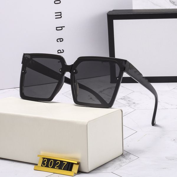 

fashion sunglasses luxury glasses designer men's and women's brown frame black metal dark lens, White;black