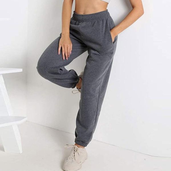 

women's leggings 2021pants training gym fashion women white color casual pants ladies relaxed leisure trousers, Black