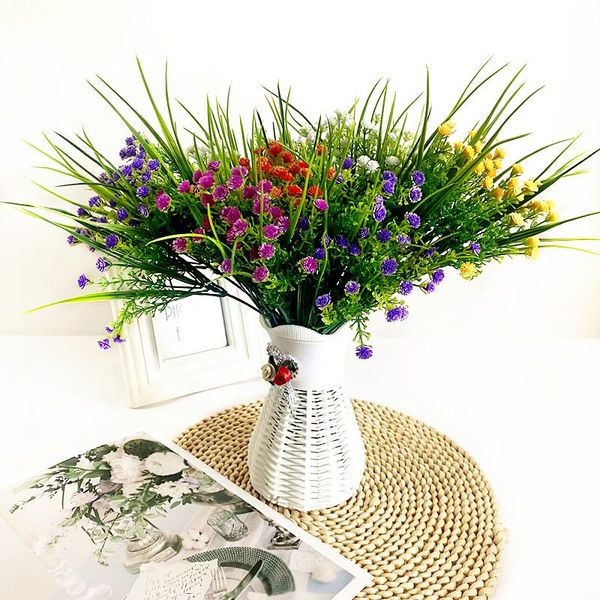 

1pcs artificial flower simulation gypsophila green plant arrangement home decoration wedding plants decorative flowers & wreaths