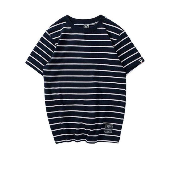 

men's t-shirts 2021 harajuku stripe t shirts men/women hip hop casual cotton short sleeve tees summer fashion tshirts black red pink, White;black