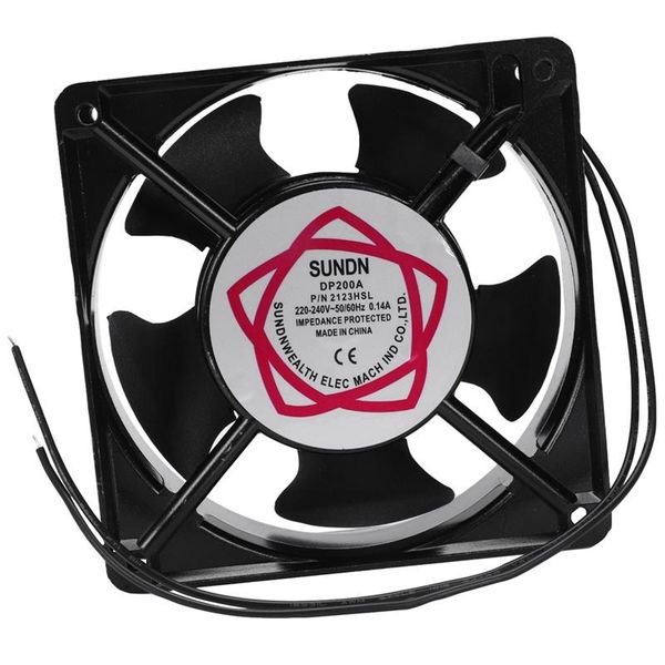 

120x120x38mm 5 blades metal frame axial flow cooling fan ac 220/240v 0.14a 22w electric fans