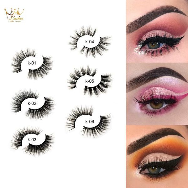 

crown lashes 3d faux mink / silk eyelashes1