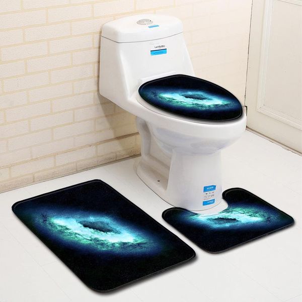 

bath mats starry galaxy pattern bathroom carpet products for mat in the set rug