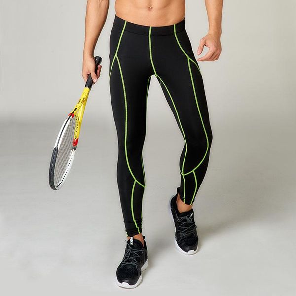 

running pants compression tights men training fitness sports leggings gym jogging trousers male sportswear skinny yoga bottoms, Black;blue