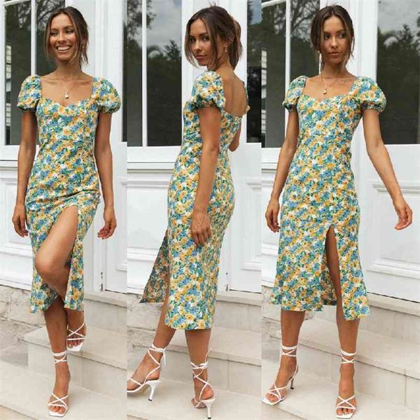 

summer temperament women's short-sleeved irregular dress fashion v neck high split bodycon femme robe vestidos 210517, Black;gray