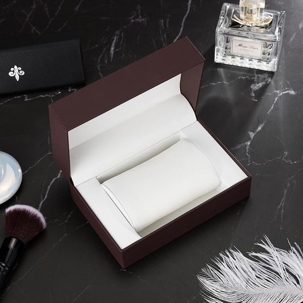 

watch boxes & cases big gift designer and jewelry box leather brown color, Black;blue