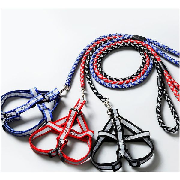 

dog collars & leashes pet supplies reflective traction adjustable leading chest straps pets rope walking climbing harness
