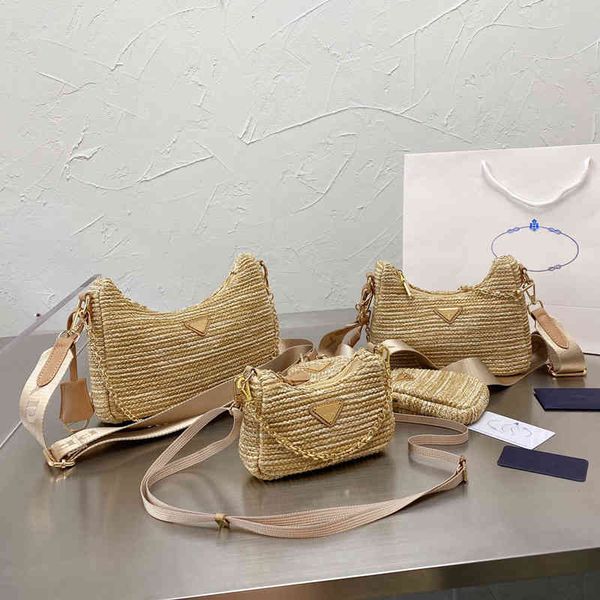 

new straw shoulder sac de luxe femme mochila bolso mujer women s luxury designer lipstick bag satchelso432