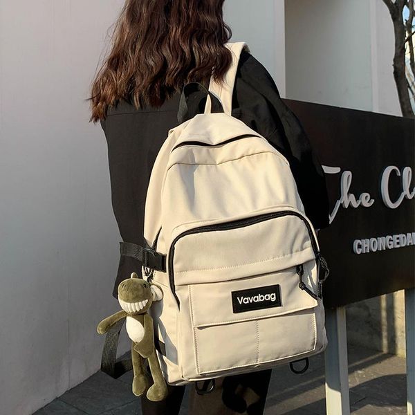 

japanese large capacity boys and girls backpack 2021 nylon waterproof student schoolbag travel bag fashionable cool
