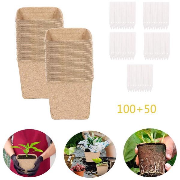 

planters & pots gardening germinating tray seed starter peat seedling cup environmental pulp environmen flower
