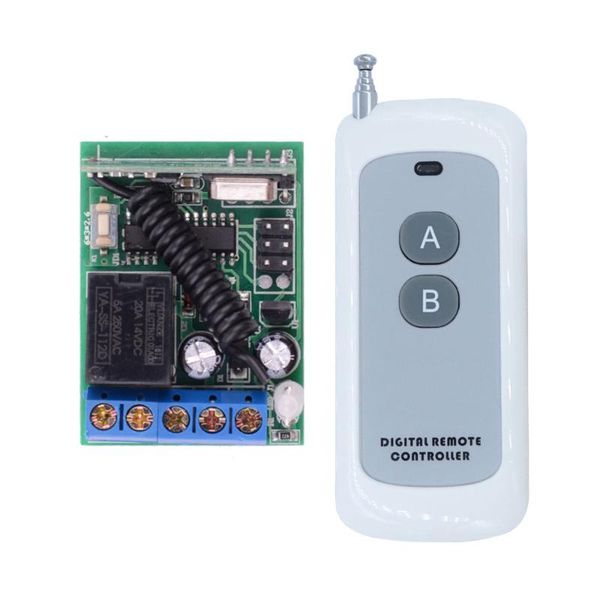 

smart home control 200m distance dc 12v 1ch 5a relay 433 mhz universal wireless remote switch receiver module and rf transmitter