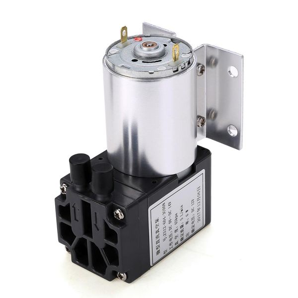 DC 12V 6W Mini pompa a vuoto 5L/min Pompe a membrana di aspirazione ad alta pressione con supporto