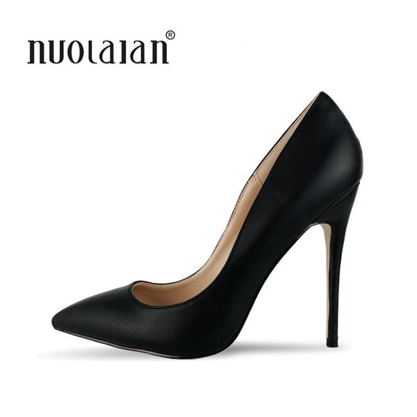 

shoes woman high heels 2021 women pumps pointed toe dress, Black