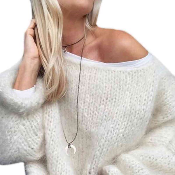 

women's long sved sweater, coarse knit, ffy, mohair, 50jb, White;black