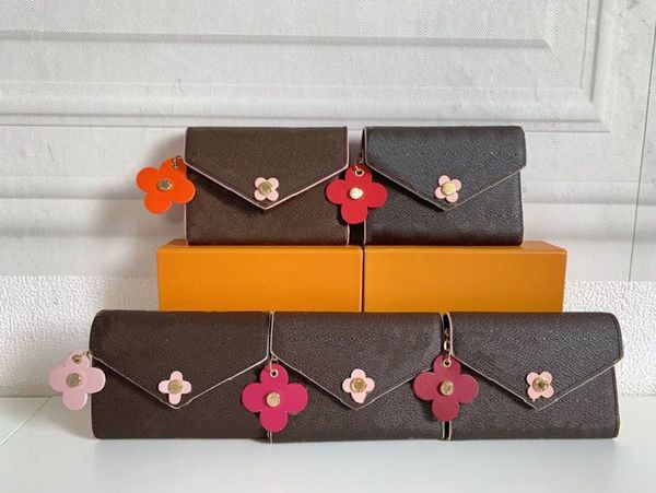 

classic luxury designer wallet clutch bag ladies fashion floral stud wallets card holder purses ship, Red;black